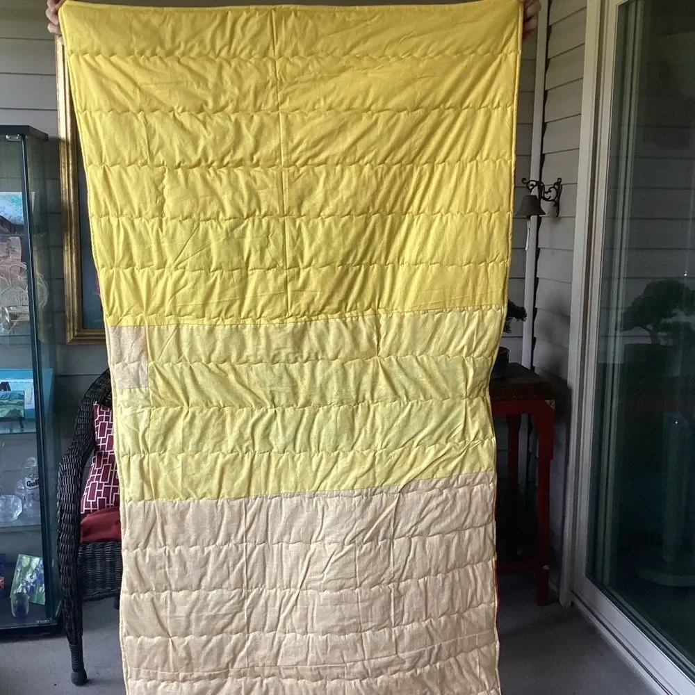 NWT. Hand Crafted Colorful Patchwork Quilt ROYGBIV!
